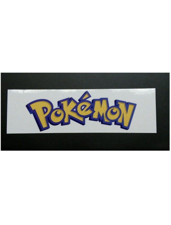 Pokemon Logo Sticker Etsy