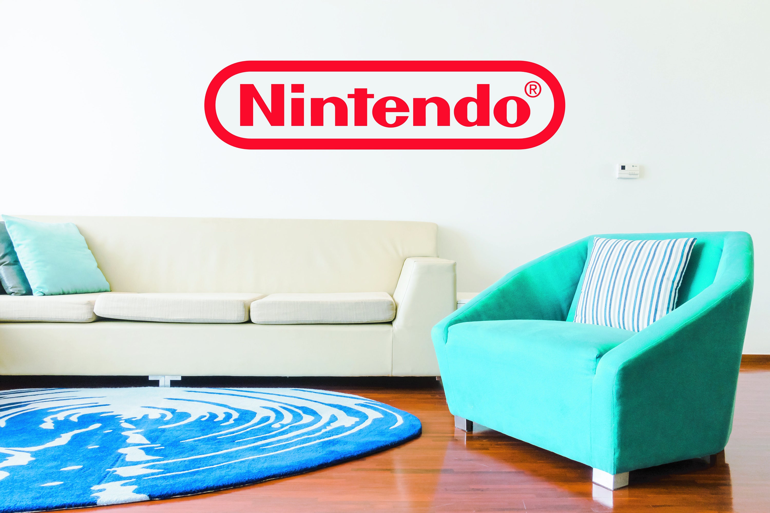 Nintendo Wall Art Logo Sticker Decal Etsy UK