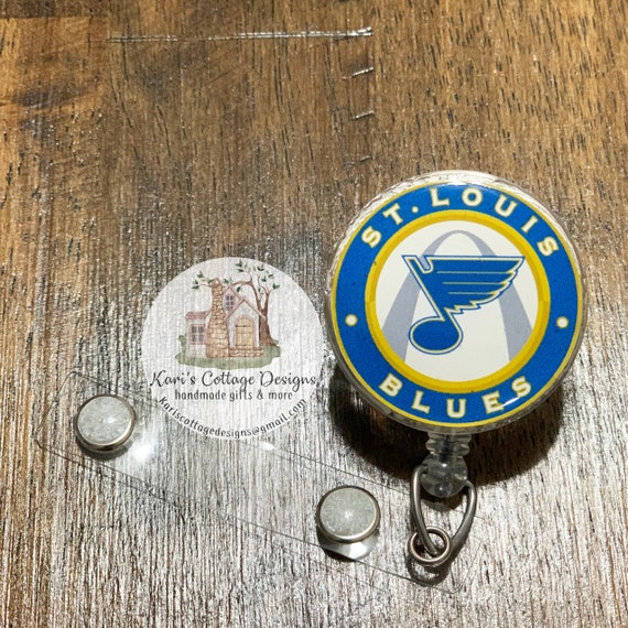 st louis blues badge holder