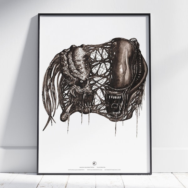 Alien Vs Predator (AVP) Kunstdruck