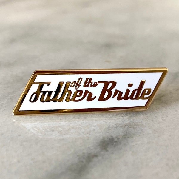 Father of the Bride Gift Wedding Lapel Pin