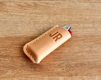 Groomsman Gift - Custom Leather Lighter Cover