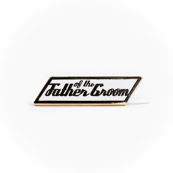 Father of the Groom Gift Wedding Lapel Pin