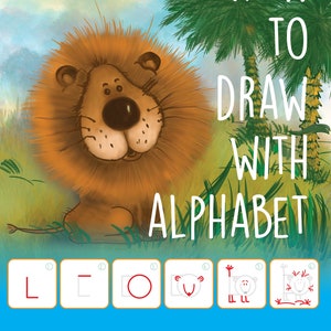 How to Draw with Alphabet Handwriting Book for Kids Educational Step-by-Step Drawing Printable Drawing PDF