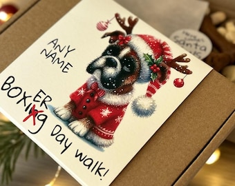 Handmade Boxer Dog Treat Box – Personalized Biscuits for Boxer Dogs and Puppies