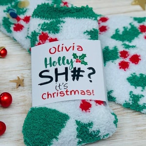 Funny Cosy Socks, Cozy Sock, Winter Socks, Slipper Sock Gifts, Stocking Fillers, Socks, Festive Socks, Festive, Fluffy Socks, Christmas Idea