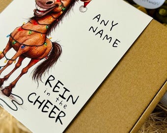 Custom Horse Christmas Treat Box – Personalized Treats for Horses and Ponies