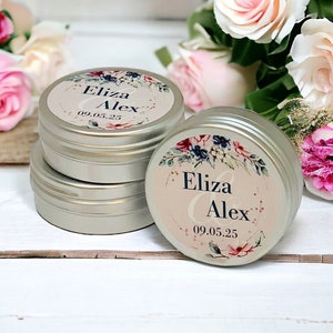 Personalized Mint Tins Sweet Heart Wedding Favour Idea Mint To Be Favor SWEETS INCLUDED Custom Wedding Favor Gift Custom Wedding Sweets