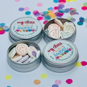 End of Year Class Gift. Classroom Gifts. Custom Sweets. Y6 School Leavers Present. Personalised Gifts for Children. Teacher Student Favour