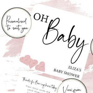 Seme Cuore Plantable Baby Shower Favori Personalizzati Bomboniere Custom Baby Shower Regalo Carta da seme Naming Day Keepsake New baby Present