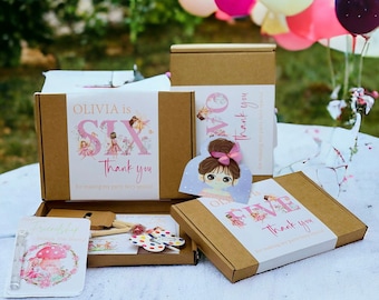 Personalized Fairy Party Favor Box: Seeds, Bubbles & Hair Clip