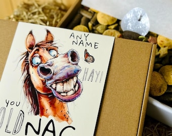 Personalized Christmas Horse Treat Box – Custom Holiday Snacks for Horses and Ponies