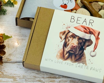 Personalized Dog Christmas Treat Box – Labrador Gift