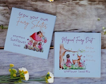 Personalized Seed Packet Favors: Fairy Party, Eco-Friendly Gift