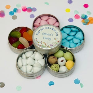 Party Favours - YOUR NAME- Childrens Party Idea - Sweet Favor - Party Bag Filler - Personalised Sweet Tins - Customised Kids Party Gifts