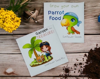 Personalized Seed Packet Favors: Pirate Party, Eco-Friendly Gift