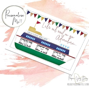 Rubbeln Sie Überraschung Reise Card Travel Card Kreuzfahrt Urlaub Scratch Card & offenbaren Karte