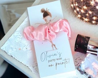 Personalized Ballerina Scrunchie Favor – Ballet Party Gift