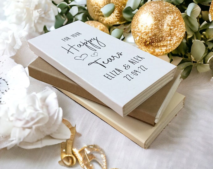 Featured listing image: Personalized Wedding Tissue Sleeve: Happy Tears Favor