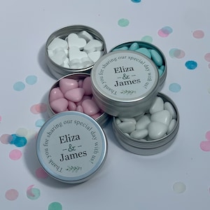 Personalised Wedding Favour Idea - SWEETS INCLUDED - Custom Wedding Favor Gift - Personalized Wedding Sweets - Table Gift - Reception Party