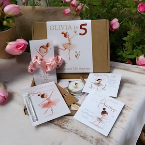 Idea de favor de fiesta de bailarina para niñas -Regalo de fiesta de hadas para niños - Pase el premio del paquete - Cultiva tus propios favores de fiesta de cumpleaños de semillas- Fiesta de ballet