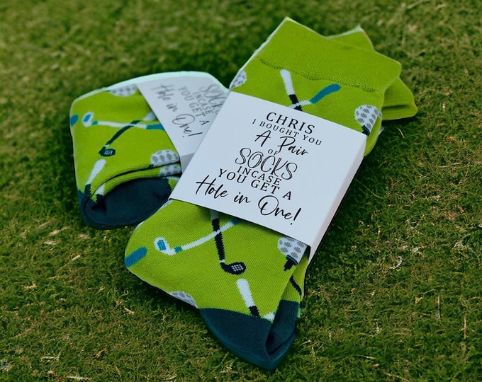 Personalized Golf Socks, Funny Golfer Gift