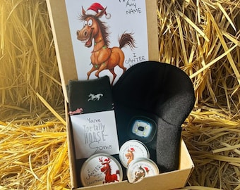 Personalized Equestrian Gift Box: Horse Lover Christmas Present