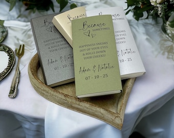 Hochzeit Taschentücher. Gastgeschenk. Gewebe Gunst. Hochzeit Idee. Personalisiertes Gästegeschenk. Personalisiertes Hochzeitsgeschenk