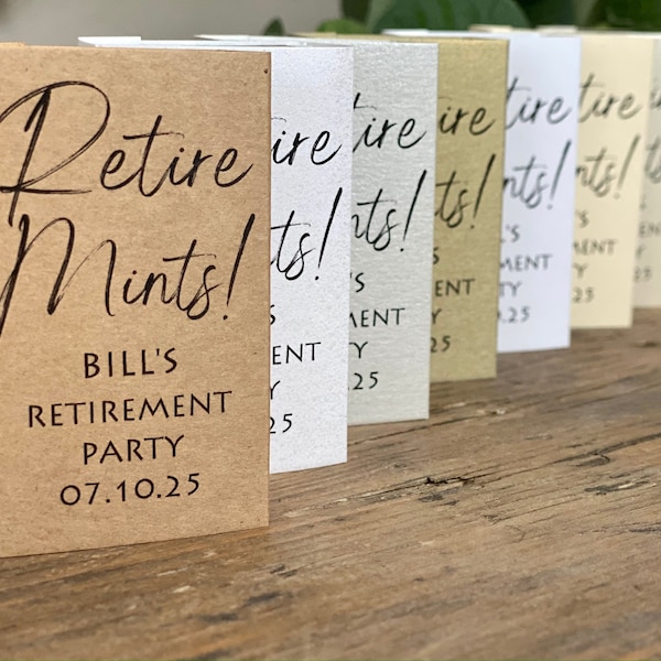 Personalised Retirement Party Present Customized Retirement Dinner Favour Custom Retiring Party Idea