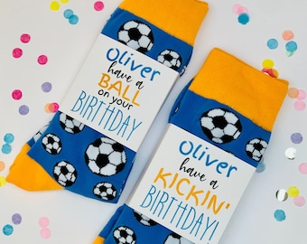 Custom Football Socks: Funny Soccer Gift, Men's Stocking Stuffer