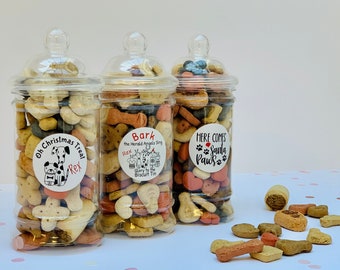 Personalized Dog Treat Jar – Christmas Stocking Stuffer