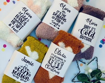 Cosy Socks, Cozy Sock, Winter Socks, Slipper Sock Gifts, Stocking Fillers, Socks, Festive Socks, Festive, Fluffy Socks, Easter Idea