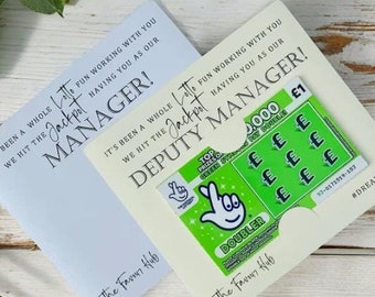 Personalized Employee Scratch Card Holder: Corporate Gift