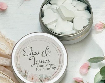 Personalized Wedding Favor: Mint Tins with Sweets - Mint To Be