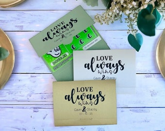 Personalized Wedding Favor Scratch Card Holder: Lottery Ticket Wallet