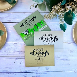 Idée de cadeau de mariage. Porte-cartes à gratter. Portefeuille de billets de loterie. Faveur personnalisée. Table de réception personnalisée cadeau. Cadeau de table de mariage