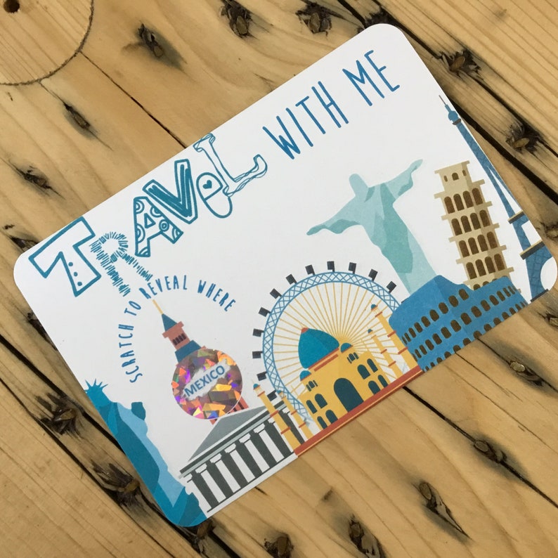 Scratch & Reveal Surprise Trip Card. Travel Card. Jetting Off. Etsy