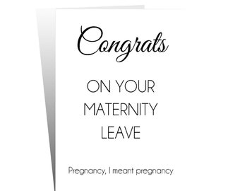 Pregnancy Card. Expecting a Baby card. New Baby Card. Funny Cheeky Rude Card