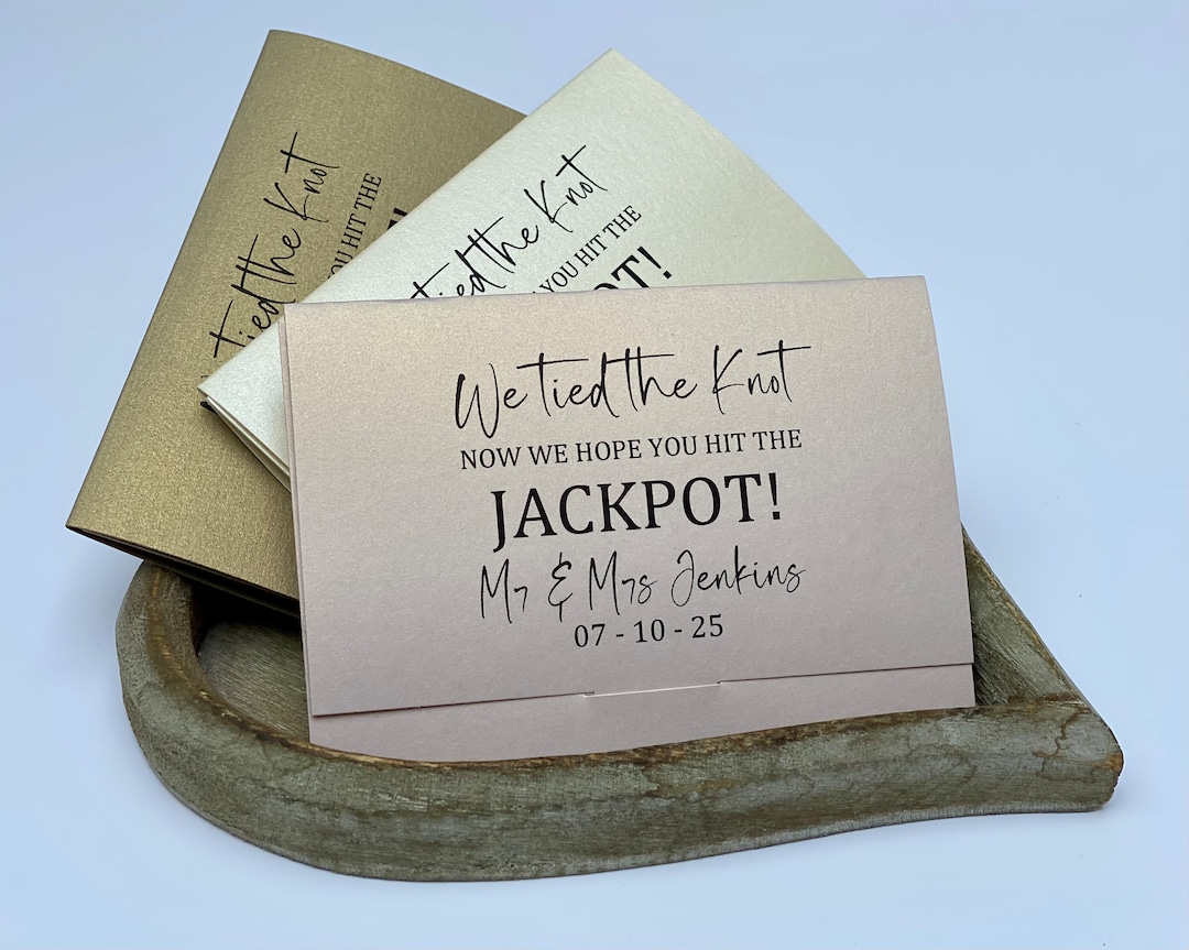 Wedding Favour Idea. Scratch Card Holder. Lottery Ticket Etsy