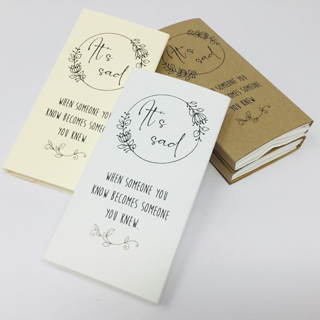 Funeral Gift. Funeral Favour. Funeral Tissue Sleeve. Tissues. Etsy UK