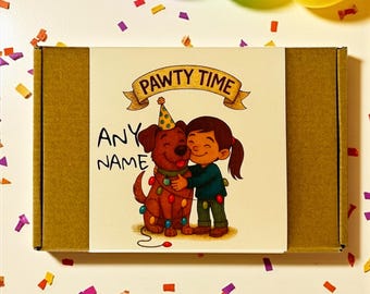 Personalized Dog Treat Box: Puppy Birthday Gift
