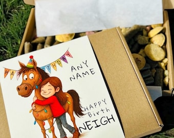 Personalized Horse Treat Box – Custom Handmade Snacks for Horses and Ponies on thier Birthday