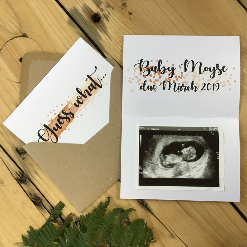 Surprise Pregnancy Announcement Card. Pregnancy Reveal Card. Etsy
