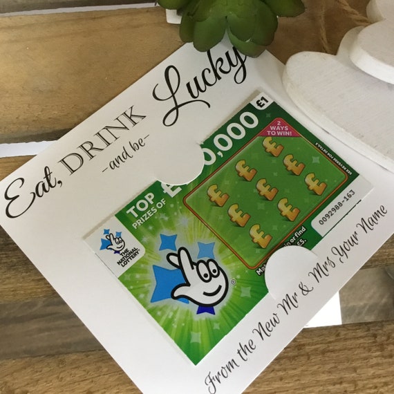 Wedding Favour Idea Scratch Card Wallet Wedding Favour Etsy