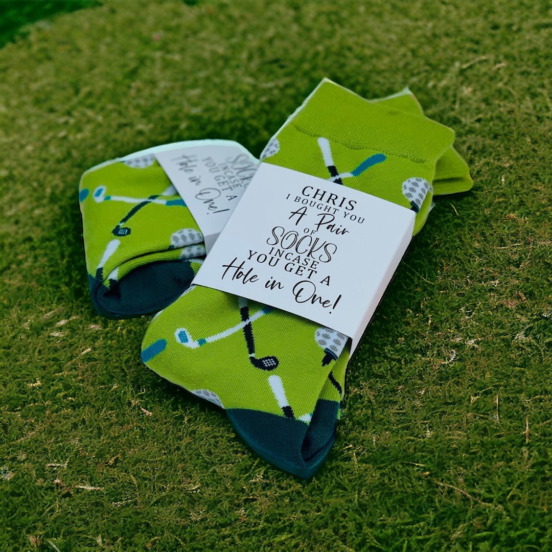 Men's Socks, Cozy Sock, Golf Socks, Stocking Fillers, Custom Sock Gift