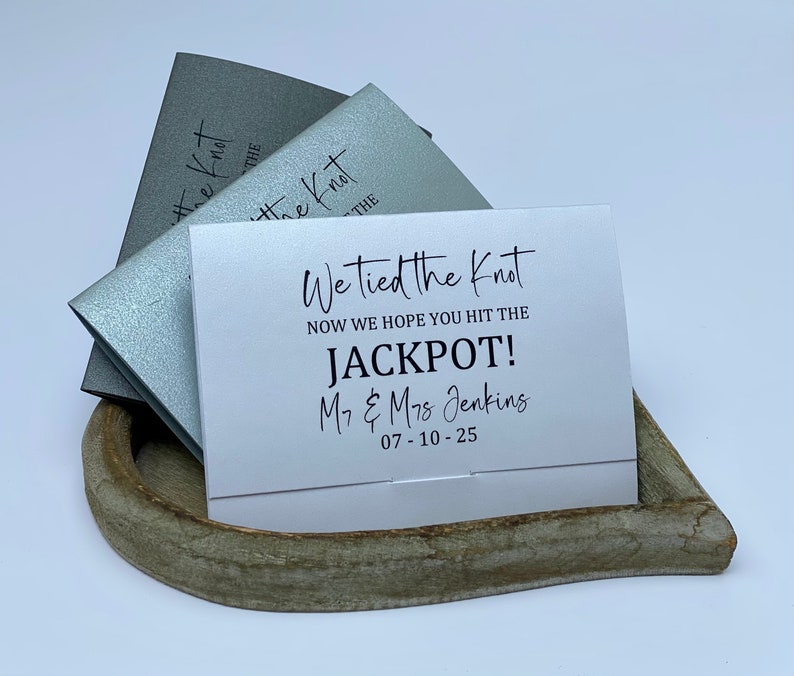 Wedding Favour Idea. Scratch Card Holder. Lottery Ticket Etsy UK