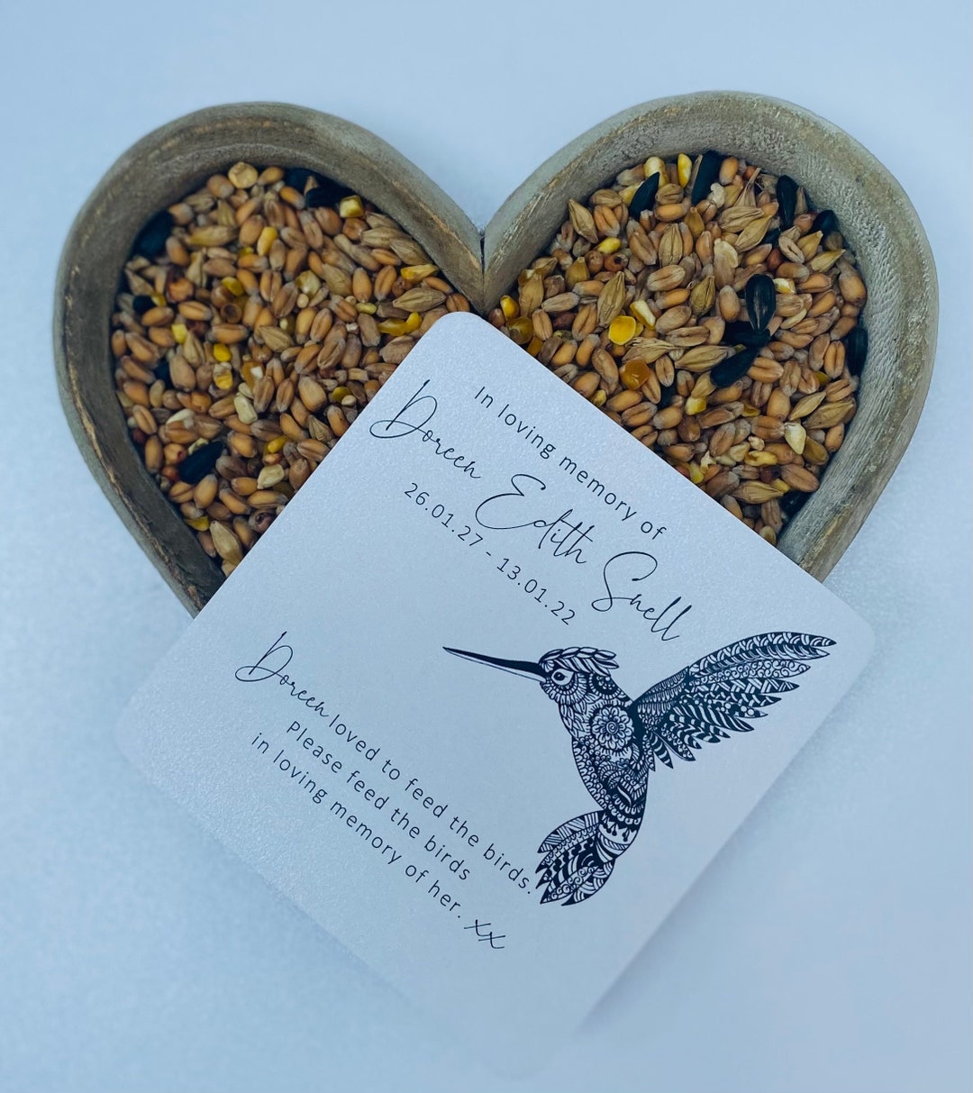 Memorial Bird Rip Personalized Memorial Bird Seed Funeral Favor: Remembrance Gift - Etsy UK