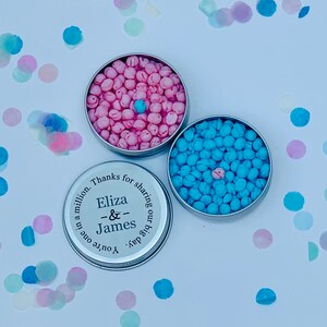 Bespoke Wedding Favour Idea One In a Million Table Present SWEETS INCLUDED. Custom Wedding Favor Personalized Wedding Reception Gifts image 5