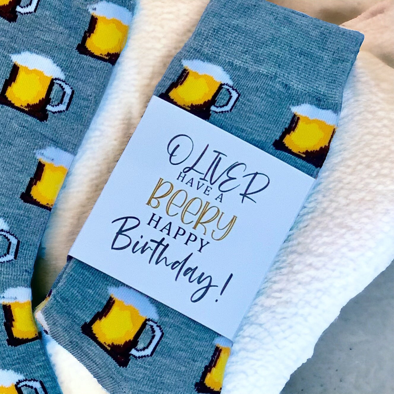 Calcetines de taza de cerveza, calcetines divertidos de punto con mango de  cerveza 3D, calcetines de invierno cálidos para hombre, Amarillo