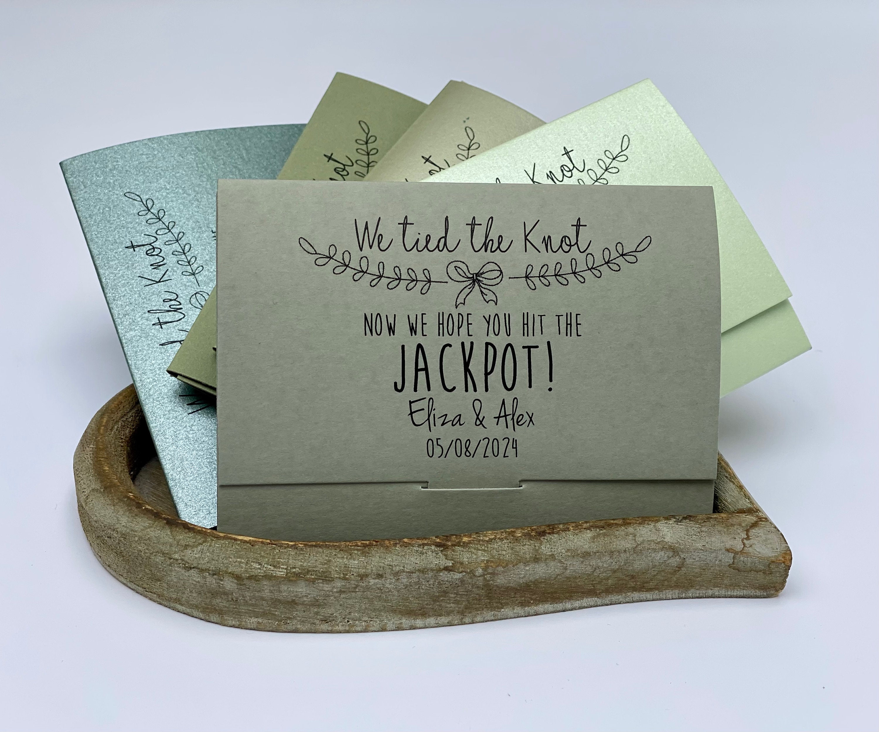 Scratch Card Holder. Wedding Favour Idea. Lottery Ticket Etsy UK